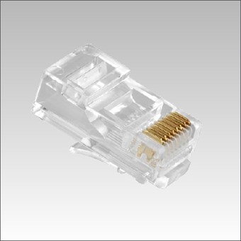 RJ45 UTP conn. Cat5E massief 